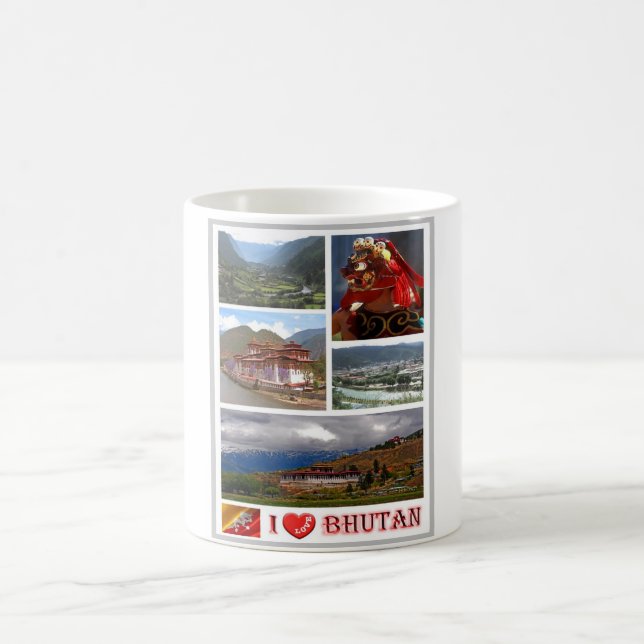 Taza De Café Bután - Me encanta - (Centro)