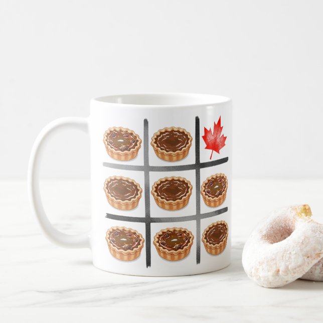 Taza De Café Butter Tart canadiense con nuestro sin pasas Diver (Con donut)
