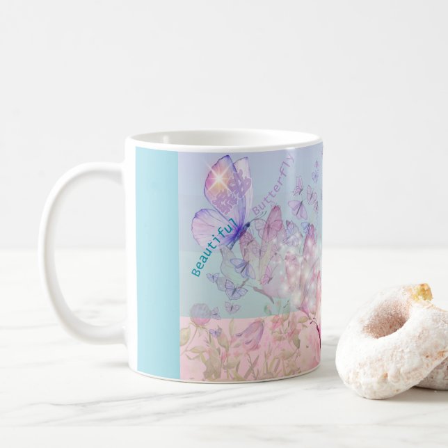 Taza De Café  Butterfly  (Con donut)