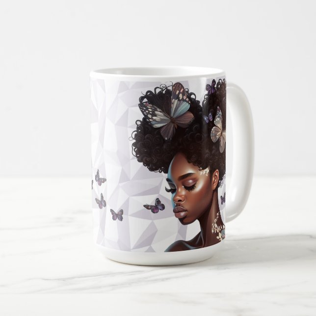Taza De Café Butterfly Crown Serenity Art (Anverso derecho)