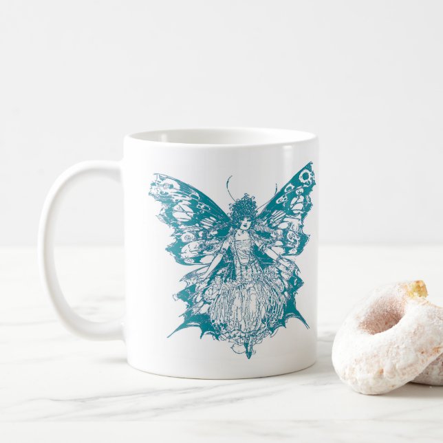 Taza De Café Butterfly fairy (Con donut)