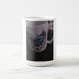 Taza De Café butterfly floral mug