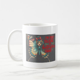 Taza De Café Butterfly Girl - Only Talking to Butterflies