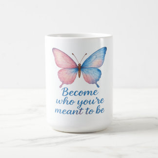 Taza De Café Butterfly Inspirational Candle Label 