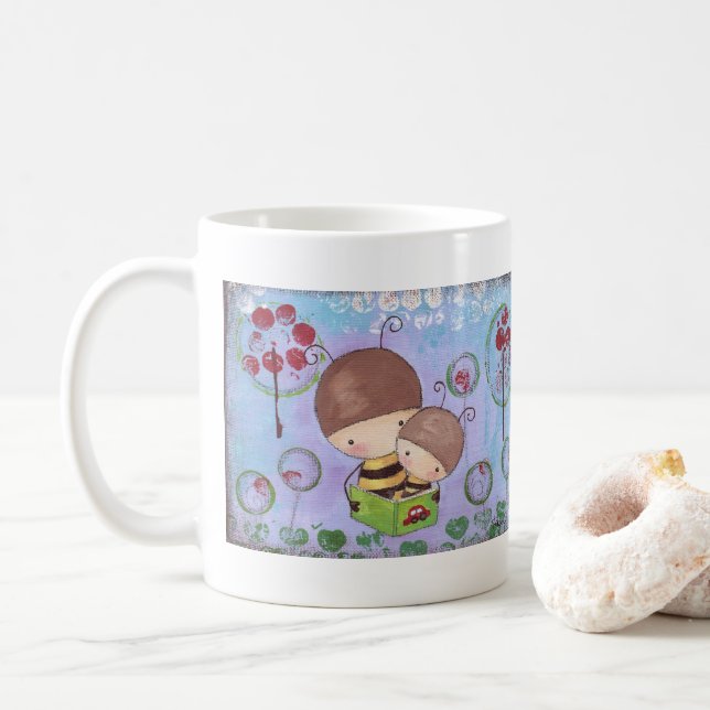 Taza De Café Buz-buz y Beez-beez (Con donut)