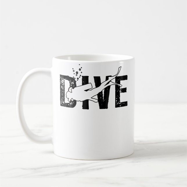 Taza De Café Buzo de buceo (Izquierda)