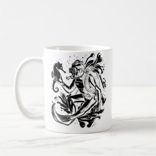 Taza De Café Buzo de buceo de Pop Art bajo el agua Buceador de