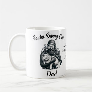Taza De Café Buzo de buceo profesional divertido personalizado