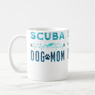 Taza De Café Buzo del océano cachorro perro mamá buceo