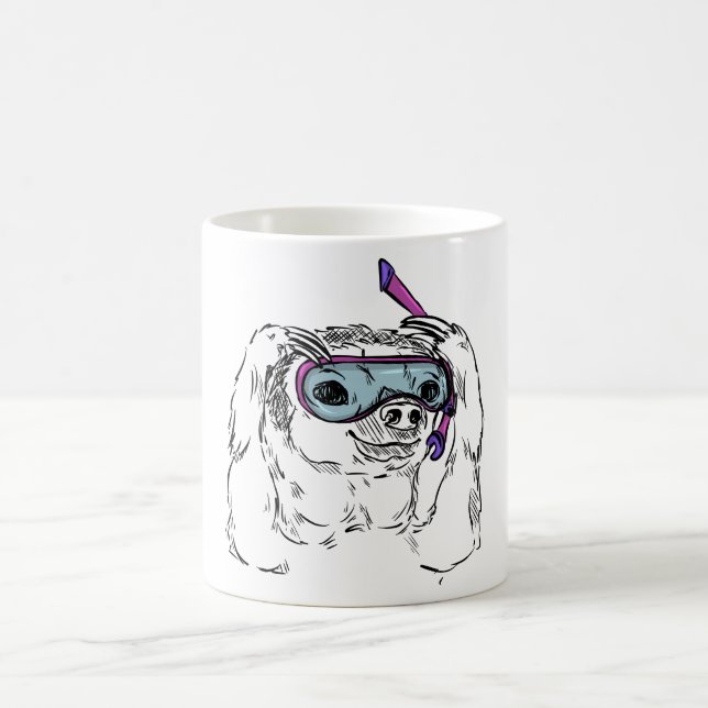Taza De Café Buzo Misterioso en las Sombras (Centro)