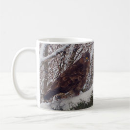 Taza De Café Buzzard en Snowy Branch Mug