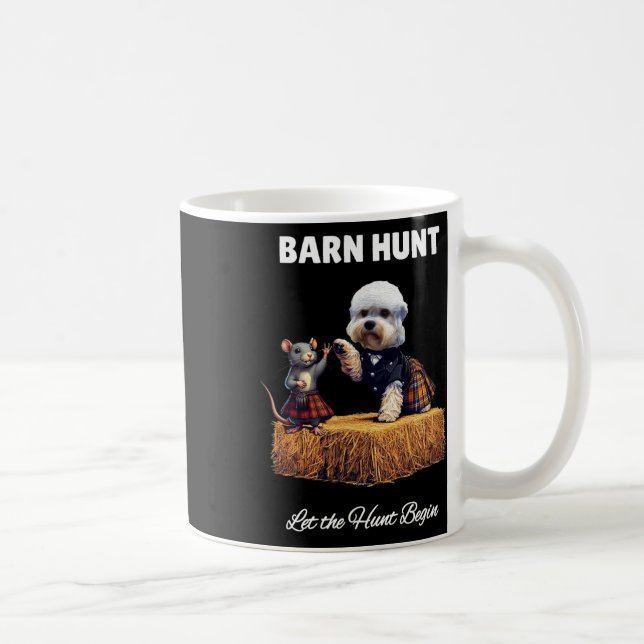 Taza De Café Byrn Hunt Lover - Rat Cute Y Dandie Dinmont Dog (Derecha)
