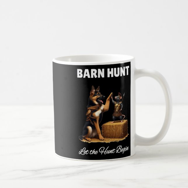 Taza De Café Byrn Hunt Lover - Rata De Guerrero Y Pastor Alemán (Derecha)