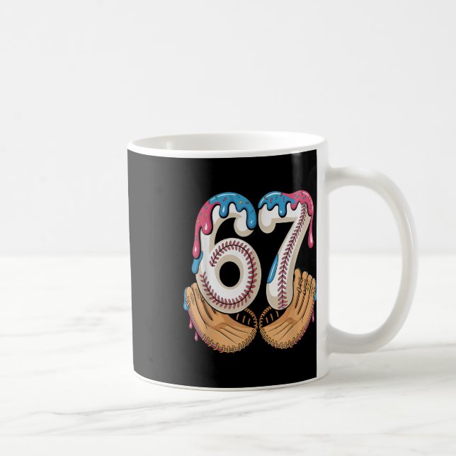 Taza De Café Bysebyll 67 - Ice Cream Drip 67 Meme Funny Player  (Derecha)