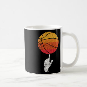 Taza De Café Bysketbyll Jugando Bysketbyll Sports Vintage Retro