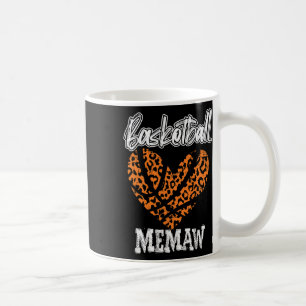 Taza De Café Bysketbyll Memaw Top Heart Angustiado Retro Cheeta