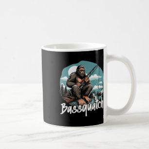 Taza De Café Byssquatch! Divertido Pescar al aire libre Retro P