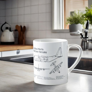 Taza De Café C-130 Hércules - Avión Planes de Planes de Plano A