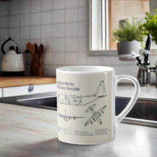 Taza De Café C-130 Hércules - Planos de planos de avión AD