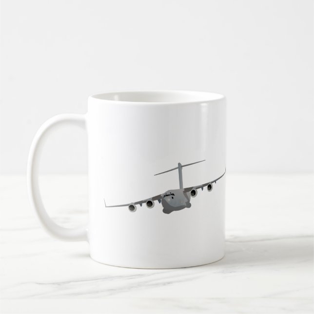 Taza De Café C-17 Avión de la Fuerza Aérea de los Estados Unido (Izquierda)