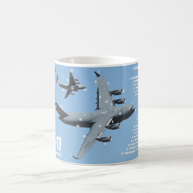 TAZA DE CAFÉ C-17 GLOBEMASTER III (Centro)