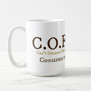 TAZA DE CAFÉ C.O.F.F.E.E.