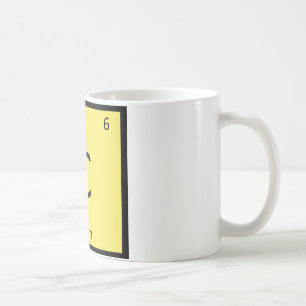 Taza De Café C - Química de Verduras de Maíz Símbolo de la Tabl