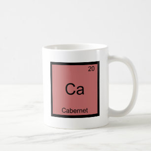 Taza De Café Ca - Camiseta divertida del símbolo del elemento