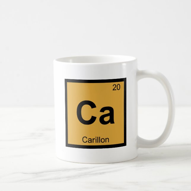 Taza De Café Ca - Tabla Periódica De Química Musical Carillon (Derecha)