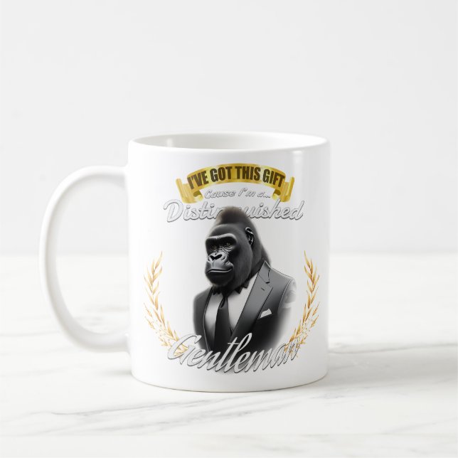 Taza De Café Caballero distinguido: Edición de Gorila (Izquierda)