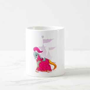 Taza De Café Caballero Medieval Caballo en Armadura Fantasía
