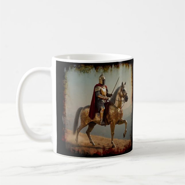 Taza De Café Caballero medieval de España (Izquierda)