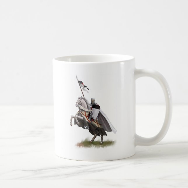 Taza De Café Caballero montado Templar (Derecha)