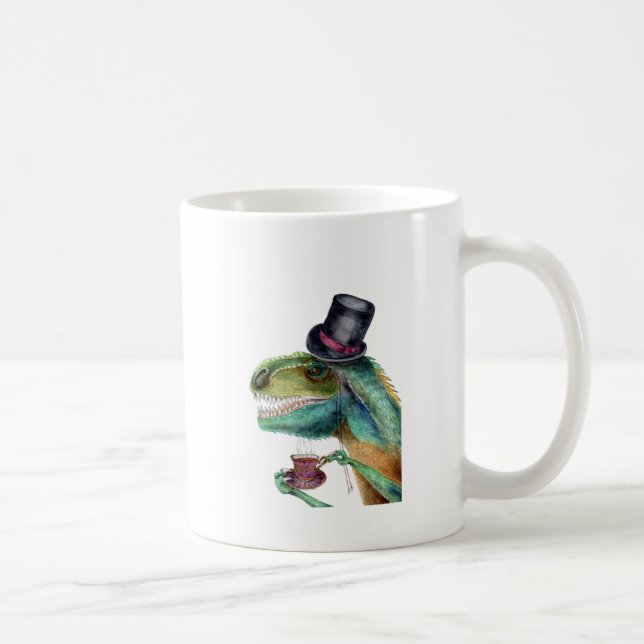 Taza De Café Caballero victoriano Tyrannosaurus Rex (Derecha)