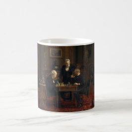 Taza De Café Caballeros jugando al ajedrez (Thomas Eakins)
