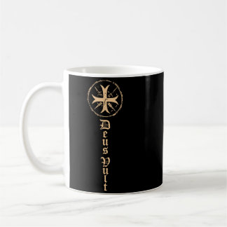 Taza De Café Caballeros Templarios Deus Vult Cruzado Medieval