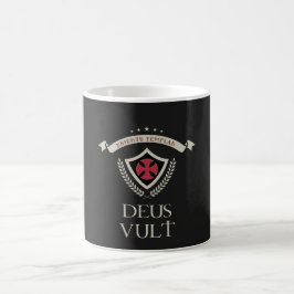 Taza De Café Caballeros Templarios DEUS VULT Personalizado medi
