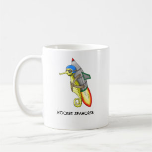 Taza De Café Caballito de mar cohete