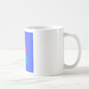 Taza De Café Caballito de mar de dibujos animados azul