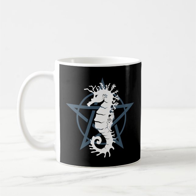 Taza De Café caballito de mar satánico (Izquierda)