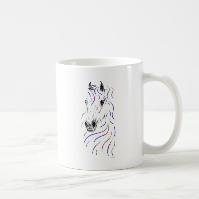 Taza De Café Caballo árabe elegante (Derecha)