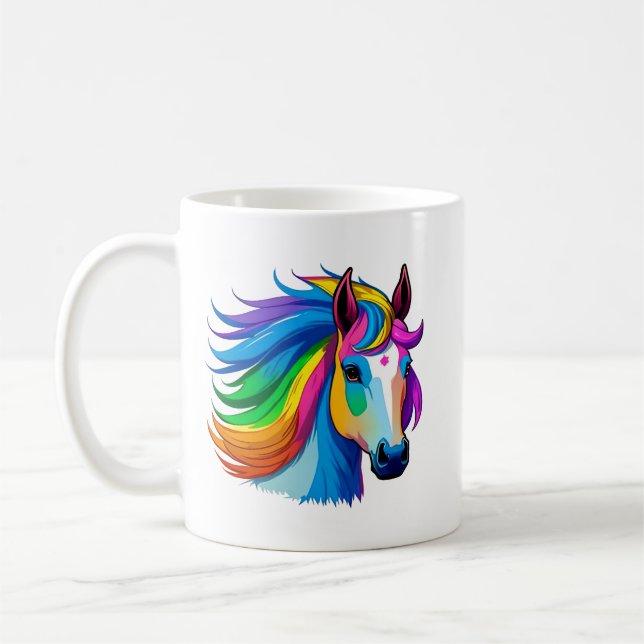 Taza De Café Caballo arco iris (Izquierda)