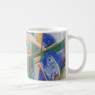 Taza De Café Caballo azul con arcoiris de Franz Marc