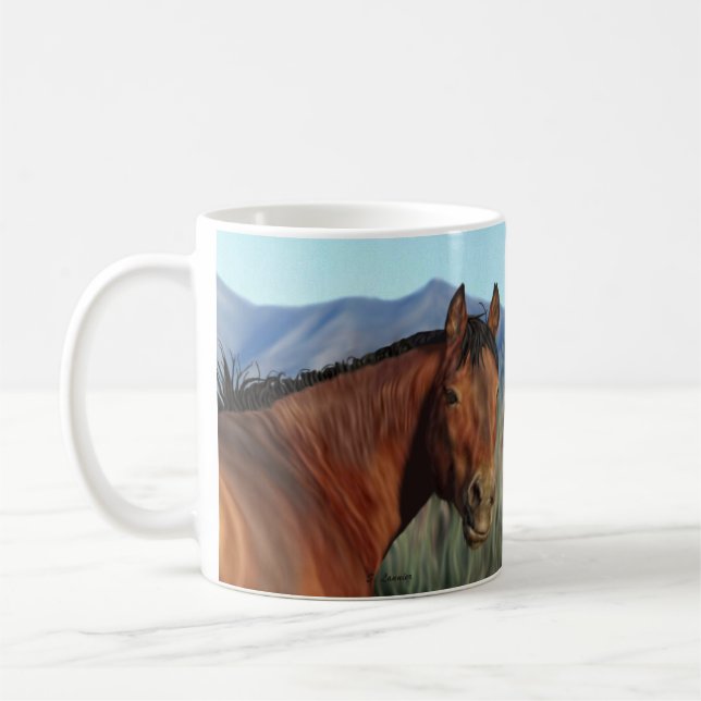 Taza De Café Caballo bayo (Izquierda)