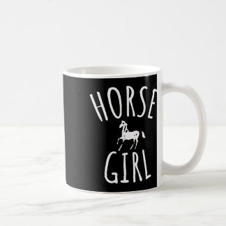 Taza De Café Caballo Chica Caballo Montando Cute