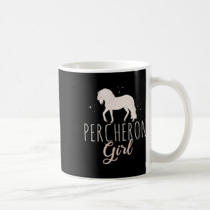 Taza De Café Caballo Chica Percheron Caballos Amante de Caballo
