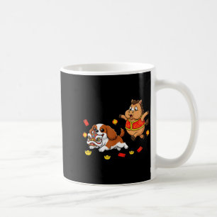 Taza De Café Caballo Chino Cavalier King Charles Spaniel Feliz