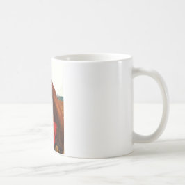 Taza De Café Caballo con arco rojo