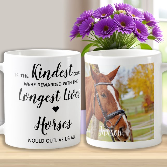 Taza De Café Caballo conmemorativo de la foto de personalizado  (Subido por el creador)