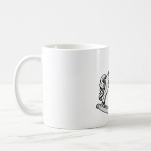 Taza De Café Caballo de Balanza Victoriano Grabado Guardería Vi